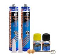REJEL DINITROL 500 WINDSCREEN FITTING KIT BONDING ADHESIVE GLUE SEALANT GLASS OEM 2 X 310ML