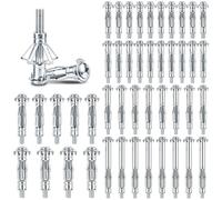 REJOECE 45 Pcs Hollow Wall Anchor,M4 M6 M8 Zinc Plated Steel Wall Anchor