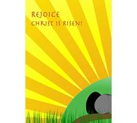 Rejoice Christ is Risen Easter Greeting Card 125mm x 178mm Including Envelope GC061