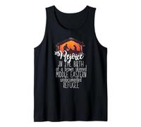 Rejoice in THE Birth of Undocumented Refugee Christmas Meme Tank Top