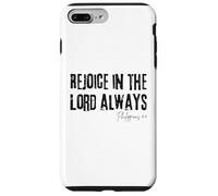Rejoice in the Lord Always Philippians 4:4 Bible Joy Case for iPhone 7 Plus/8 Plus