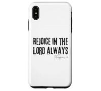 Rejoice in the Lord Always Philippians 4:4 Bible Joy Case for iPhone XS Max