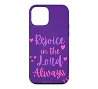 Rejoice In The Lord Always - Philippians 4:4 Christian Bible Case for iPhone 12 mini