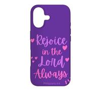 Rejoice In The Lord Always - Philippians 4:4 Christian Bible Case for iPhone 17