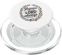 Rejoice in the Lord Always Philippians 4:4 Christian PopSockets PopGrip for MagSafe