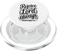 “Rejoice in the Lord Always Philippians 4:4 Christian PopSockets PopGrip for MagSafe