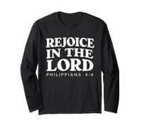 Rejoice In The Lord Bible Verse Christian Long Sleeve T-Shirt