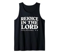 Rejoice In The Lord Bible Verse Christian Tank Top