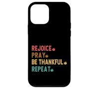 Rejoice, Pray, Be Thankful, Repeat Christian Attire Case for iPhone 12 mini