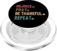 Rejoice, Pray, Be Thankful, Repeat Christian Attire PopSockets PopGrip for MagSafe