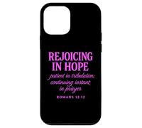 Rejoicing In Hope Romans 12:12 Bible Verse Scripture Prayer Case for iPhone 12 mini