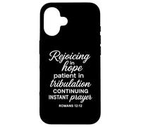 Rejoicing In Hope Romans 12:12 Bible Verse Scripture Prayer Case for iPhone 16