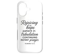 Rejoicing In Hope Romans 12:12 Bible Verse Scripture Prayer Case for iPhone 17