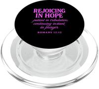 Rejoicing In Hope Romans 12:12 Bible Verse Scripture Prayer PopSockets PopGrip for MagSafe