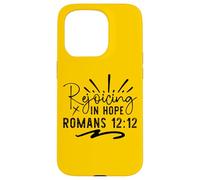 Rejoicing In Hope - Uplifting Bible Verse Christian Faith Case for iPhone 15 Pro