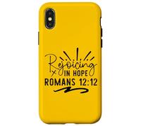 Rejoicing In Hope - Uplifting Bible Verse Christian Faith Case for iPhone X/XS