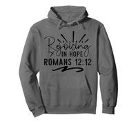 Rejoicing In Hope - Uplifting Bible Verse Christian Faith Pullover Hoodie