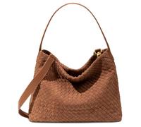 Rejolly Suede Tote Bag for Women Woven Hobo Handbag Slouchy Shoulder Purse Crossbody Designer Bag, Suede Brown