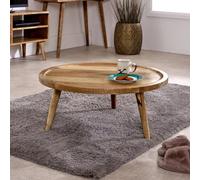 Rejoya Light Mango Wood Round Coffee Table