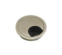 REJS Metal Desk Cable Grommet - 80 mm - Inox