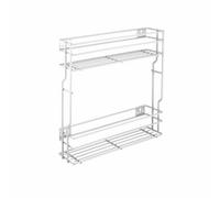 REJS Pull Out Kitchen Basket Storage Variant Multi - Soft Close - 200mm, White, Sliding System Hettich, Left
