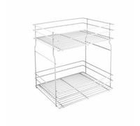 REJS Pull Out Kitchen Basket Storage Variant Multi - Soft Close - 300mm, White, Sliding System Hettich