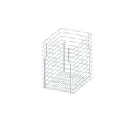REJS Soft Close Laundry Basket - 400mm, White - Sliding System Hettich