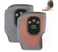 Rejuva Care Electric Foot Massager with Therapy for Neuropathy Pain Relief, Heated Foot & Relief Device Helps Improve Swollen, 3-in-1 Portable Cordless Feet Massager (Gray - 2pcs)