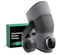 Rejuvacare Shoulder Massager, Hewelth Triple Method Shoulder Massager, Rotator, with 5 Heat Settings & 3 Vibration Modes, Touchscreen Control