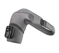 Rejuvacare Shoulder Massager with Heat, Triple Method Kneading and Airbag Compression Wrap, Cordless Rechargeable 4500mAh Battery, C-Shaped Shoulder Pad for Neck and Trap Relief, Ideal for Home Office