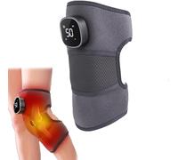 Rejuvaknee Advanced Knee Relief Heat and Vibration Device, 3 Vibration Modes 5 Heating Setting Cordless Heated Knee Massager with LED Display, Improved Circulation & Massage for Knees Relief