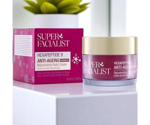Rejuvenating Night Cream Super Facialist Hexapeptide 9 Anti Ageing Gift 50ml NG