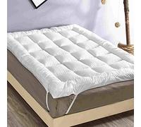 "Rejuvopedic" Single Size 3D Microfibre Bed Mattress Topper Protector, Mattress Pad Top Cover - Quilted Fitted Protector, Breathable Fluffy Soft, Plush Topper, Cloud-Like Sleep Cover