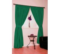 rejuvopedic Solar 66" x 54" Jade Blackout Thermal Lined Pencil Pleat Designer Curtains Available In A Choice Of 7 Sizes