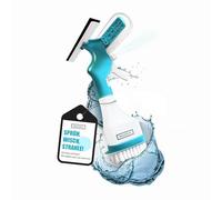 rekatech Window Squeegee & Spray Mop 4 in 1, 250 ml Spray Bottle, Scratch-Free Microfibre Mop, Window Cleaner, Cleaning Brush - for Windows, Shower, Bathroom, Kitchen, Car, Tiles, Mirrors & Household