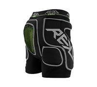 REKD Energy Impact Shorts, Black XS, Comfortable and Breathable with Removeable Tail Bone Protector, Padded Crash Pants for Skateboarding, Scootering, Longboarding, Skating, BMX, MTB, Snow and More.