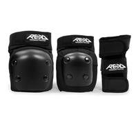 Rekd Junior Heavy Duty 3 Piece Triple Pad Set | Black, Large