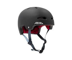 REKD Youth Ultralite In-Mold Helmet Fully Certified with Adjustable Padding, For All Action Sports, Black XXS-XS 49-52cm