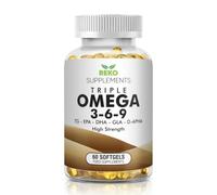 Reko Supplements Triple Omega 3-6-9 Fish Oil, High Strength - 60 Softgels