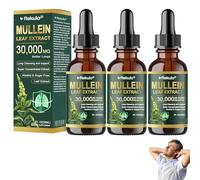 Rekulo Organic Lung Cleansing Mullien Leaf Extract Drops, 2026 New Mullien Leaf Extract for Lungs, Rekulo Mullein Drops, Natural Plant Extract, for Men & Women (3 Bottle)