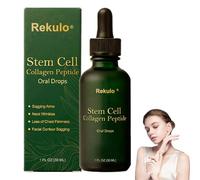 Rekulo Stem Cell Collagen Peptide Oral Drops, Natural Advanced Body Care Liquids Drop, Multi Liquid Collagen Supplements for Women and Men, Firming Skin and Body Shaping Care 30ml (1Box)