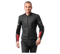 Rekurv C-11.01 Leather Combi Jacket men Black/Red, 46