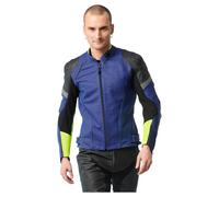 Rekurv C-11.01 Leather Combi Jacket men Blue/Fluo, 46