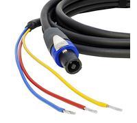 REL/MJ Acoustics 3 Wire Sub Speaker Cable. Neutrik Speakon to Bare end. Subwoofer (4m)
