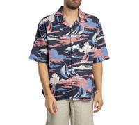 Rel Sailing Print Short Sleeved Shirt Persian Blue M