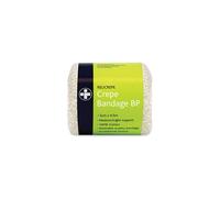 Rel442 Relicrepe White BP Grade Crepe Bandage 100% Cotton Ideal For Sprains and Minor Aches, Washable and Stretchable, 7.5cm X 4.5m (Pack of 10)