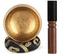 Relaehih Tibetan Singing Bowls Set-100% Hand-hammered in Nepal Sound Bowl for Meditation, Yoga, Chakra, Meditation Accessories, Unique Gifts for Women, Men (3.15 inch)