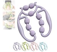 Relajador De Piernas Manual, Nine Wheel Circular Leg Roller, Manual Circular Clamps Leg Massage, 360 Degree Legs Neck Hand Arms Massage Roller Muscle Relaxer (Purple,1PC)