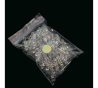 Reland Sun 100pcs 3mm LED Diode 3 mm White Green Red Blue Yellow Orange Pink Purple Warm white Round Head LED Lamp DIY Light Emitting Diode (100pcs White-Orange)