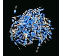 Reland Sun 100pcs 3mm LED Diode 3 mm White Green Red Blue Yellow Orange Pink Purple Warm white Round Head LED Lamp DIY Light Emitting Diode (100pcs Blue)